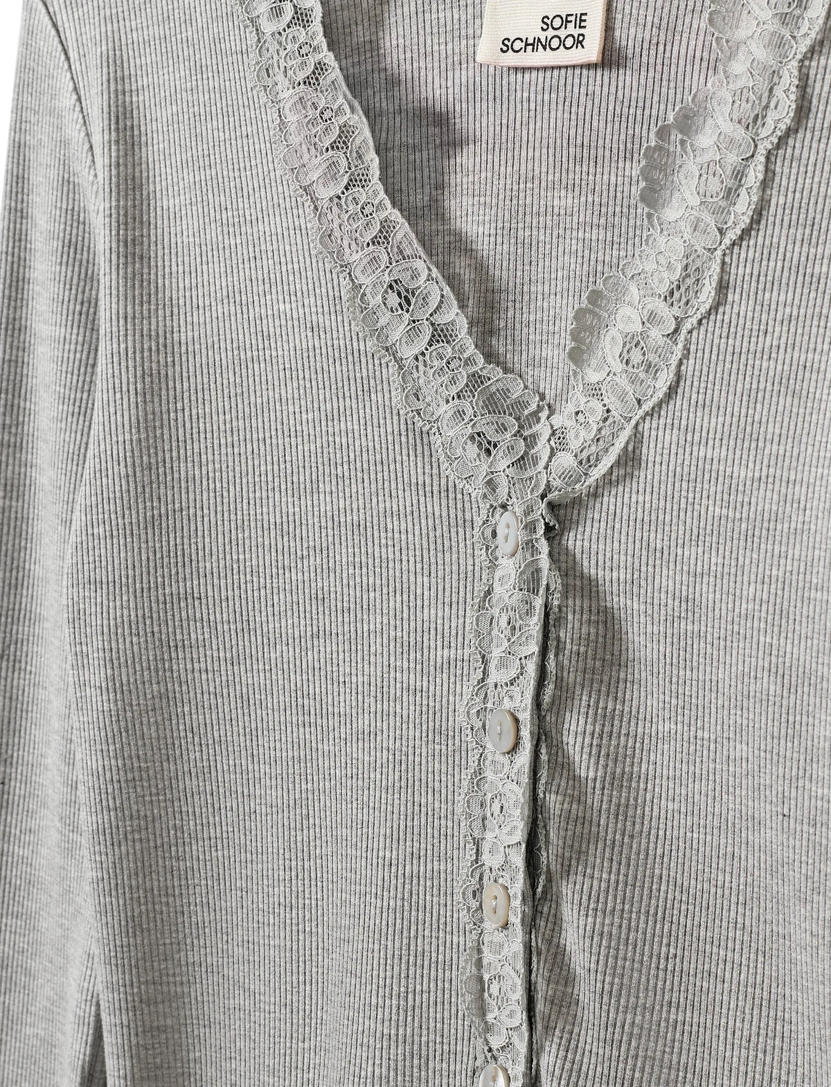 SOFIE SCHNOOR ANYIASY CARDIGAN GREY