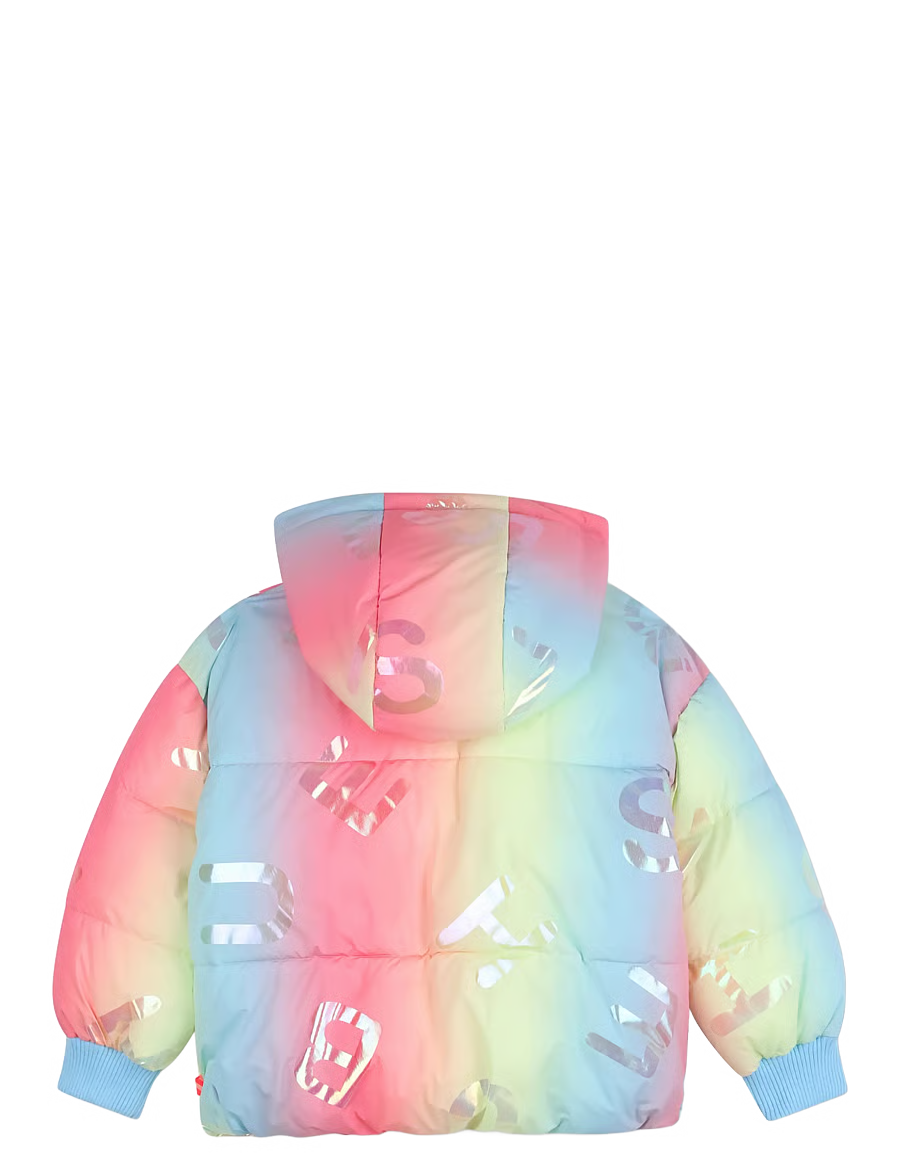 BILLIEBLUSH PUFFER JACKET RAINBOW