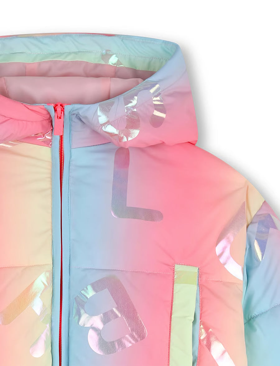 BILLIEBLUSH PUFFER JACKET RAINBOW