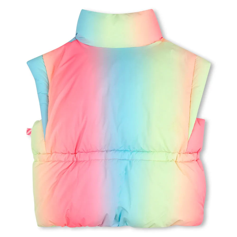 BILLIEBLUSH PUFFER VEST RAINBOW