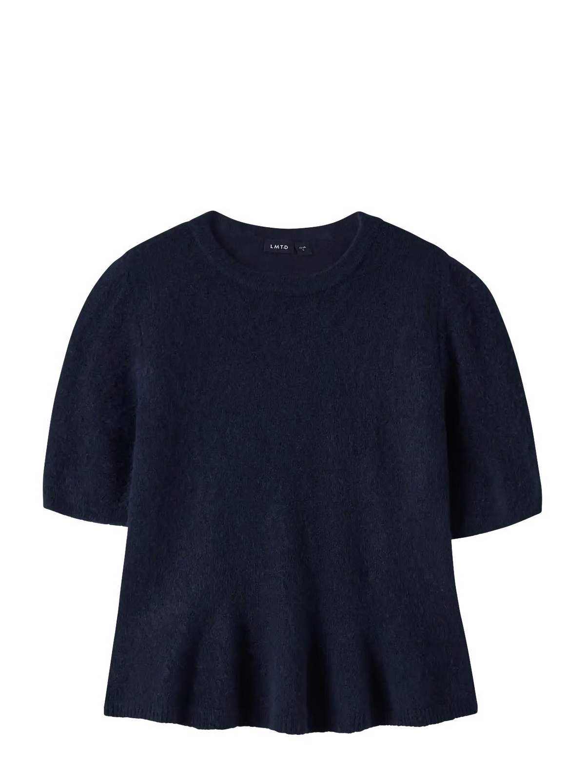 LMTD NLFLODET NAVY SHORT PEPLUM KNIT