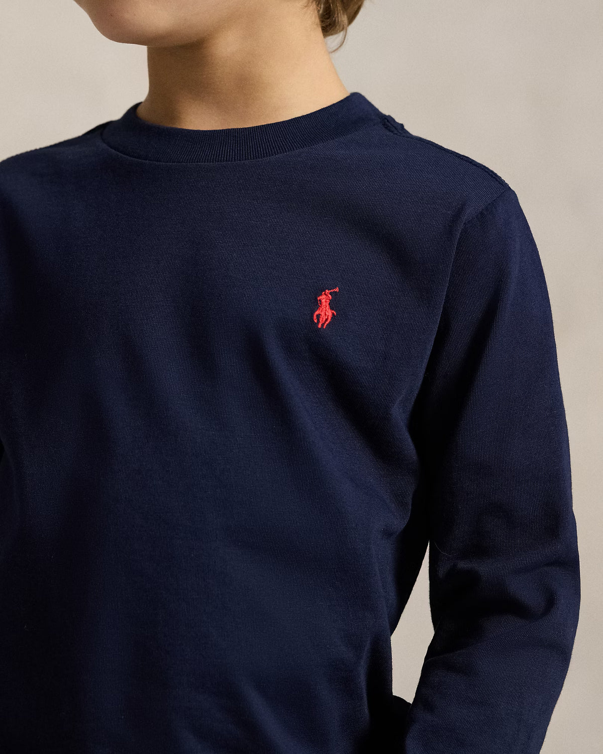 POLO LÅNGÄRMAD T-SHIRT NAVY