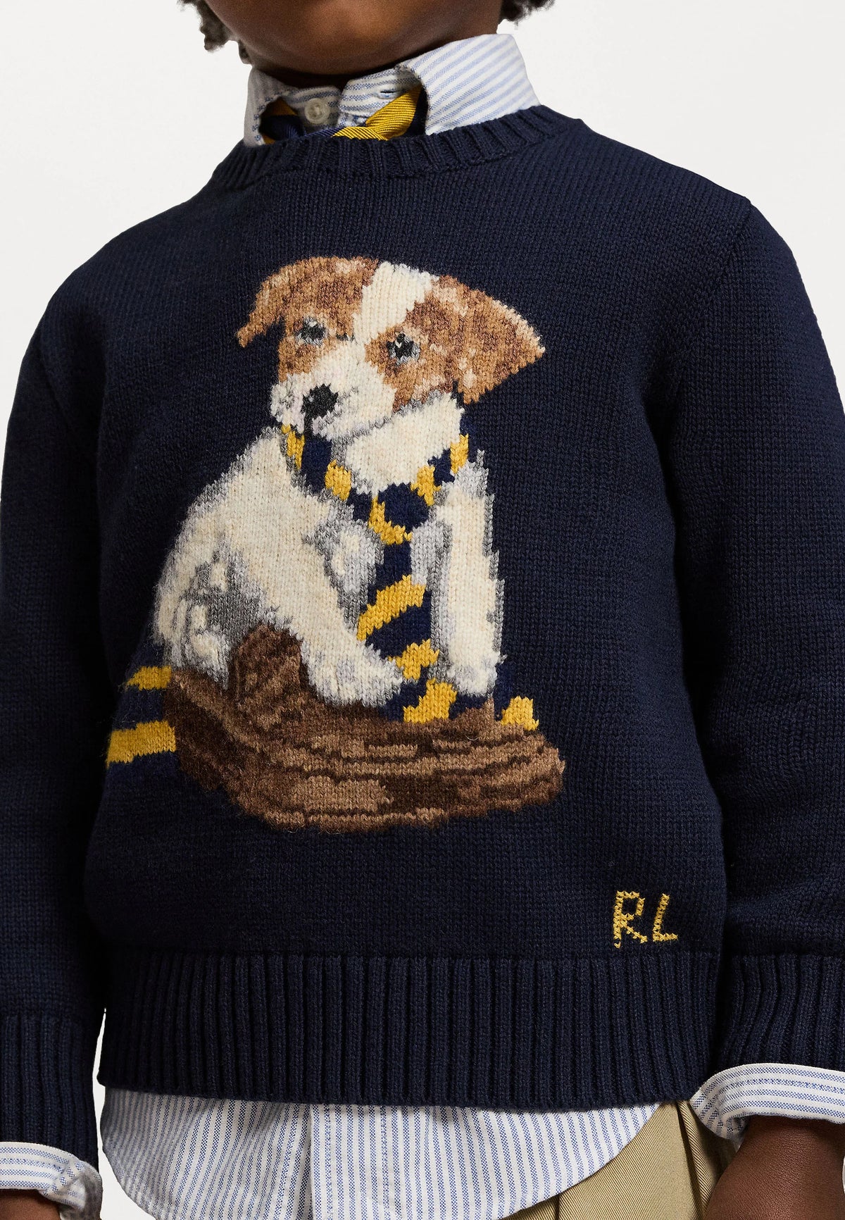 RL KNIT SWEATER DOG
