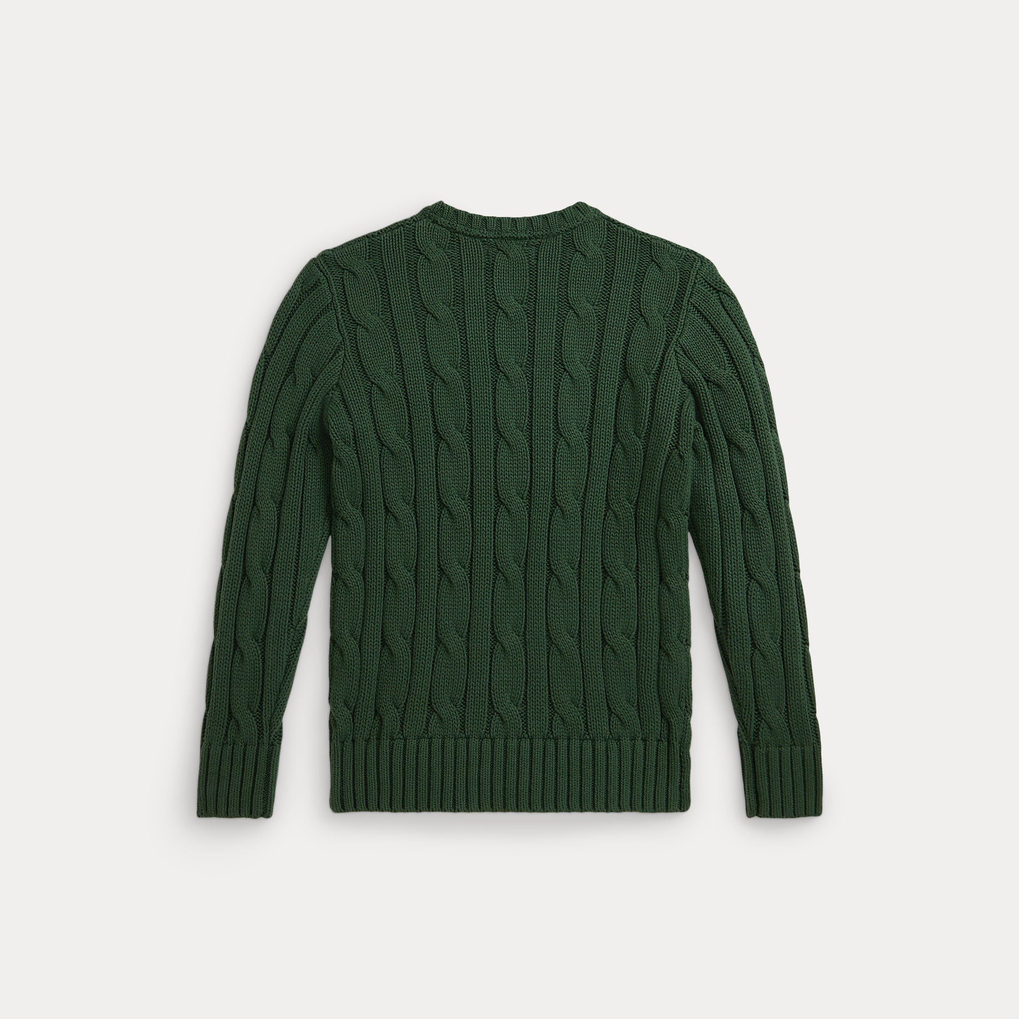 CABLE KNIT COTTON SWEATER