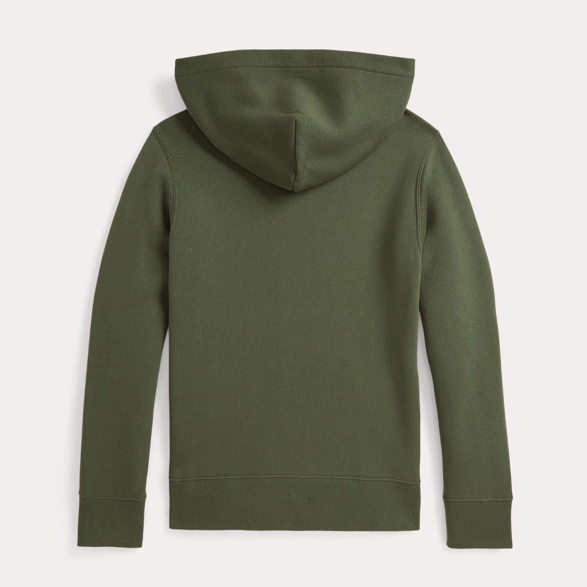 Green hoodie on a light gray background